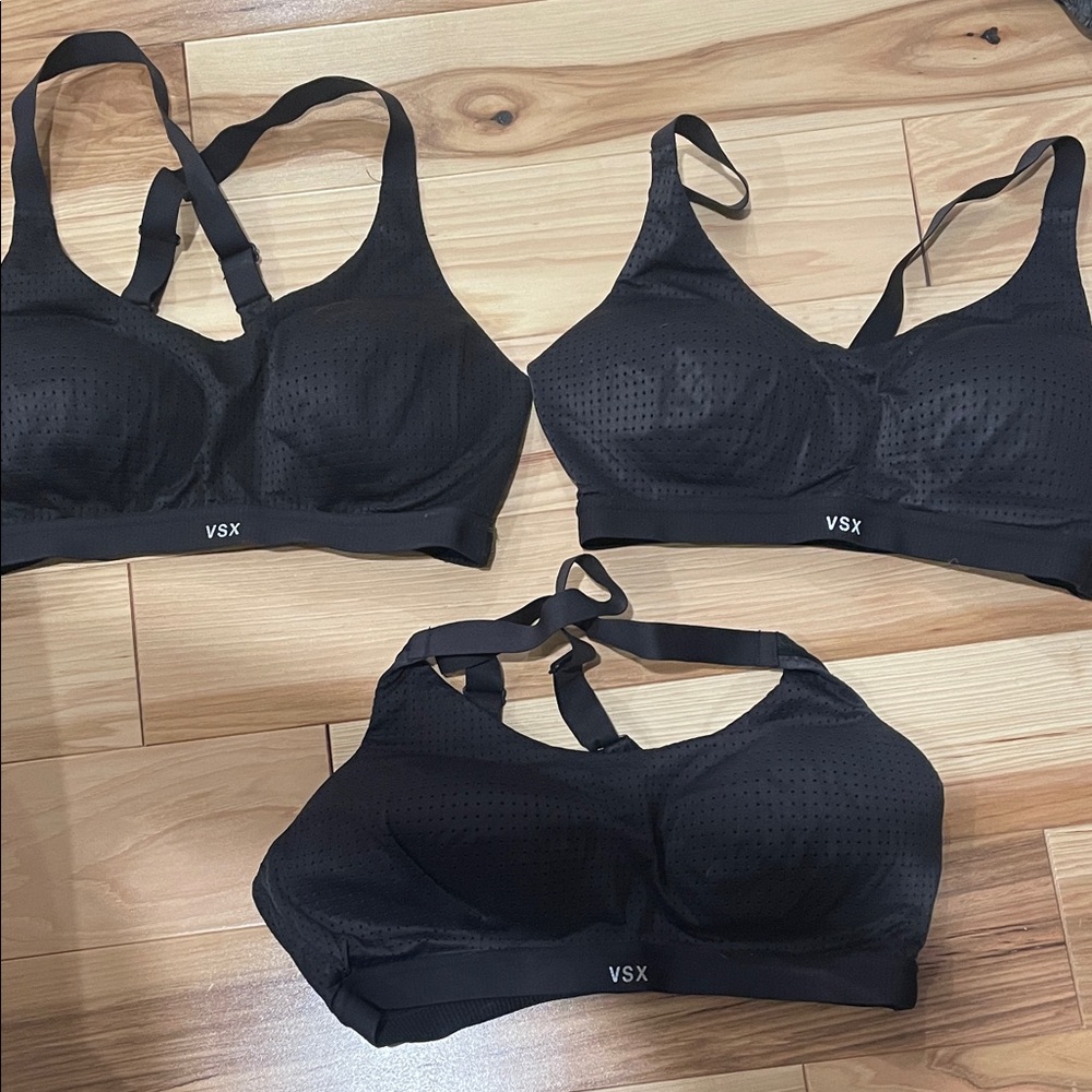 VSX Classic Black Sports Bra Trio